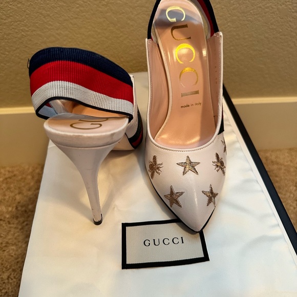 White Gucci heels - Picture 7 of 9